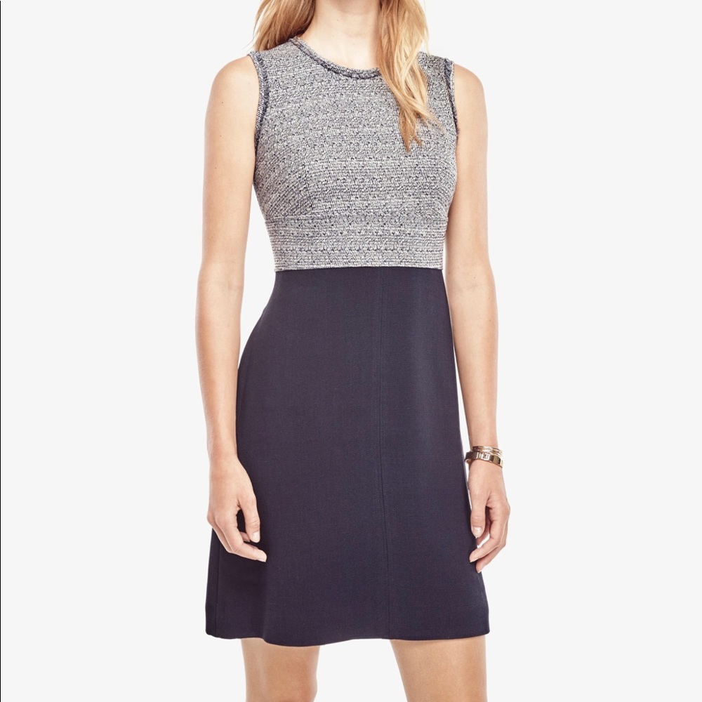 Ann Taylor Petite Tweedy Flare Dress